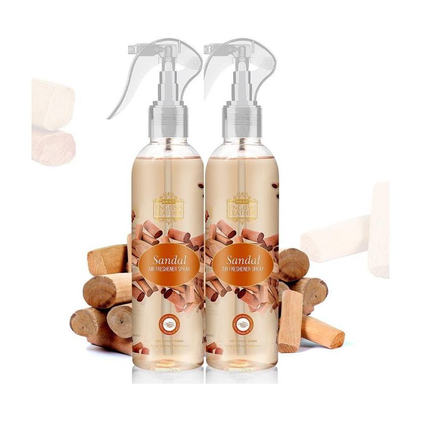 NEXT English Leather Sandal 200ml Each(Pack of 2), Long Lasting Car Freshener Spray Room Air Freshner