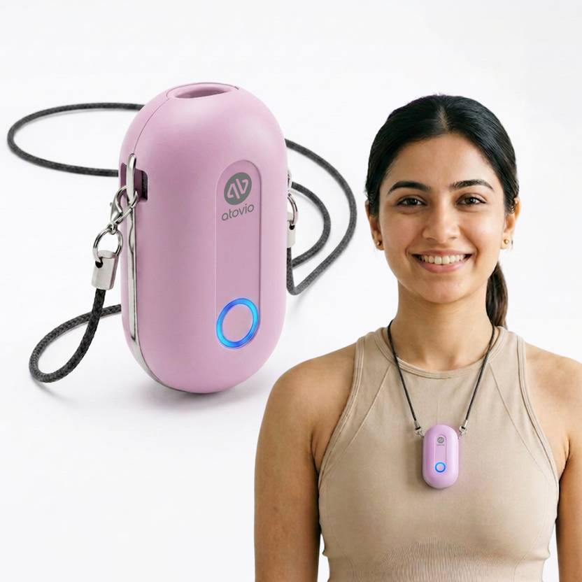 atovio Personal Wearable Air Purifier, 55H Battery, Tested at IIT Kanpur Portable Room Air Purifier