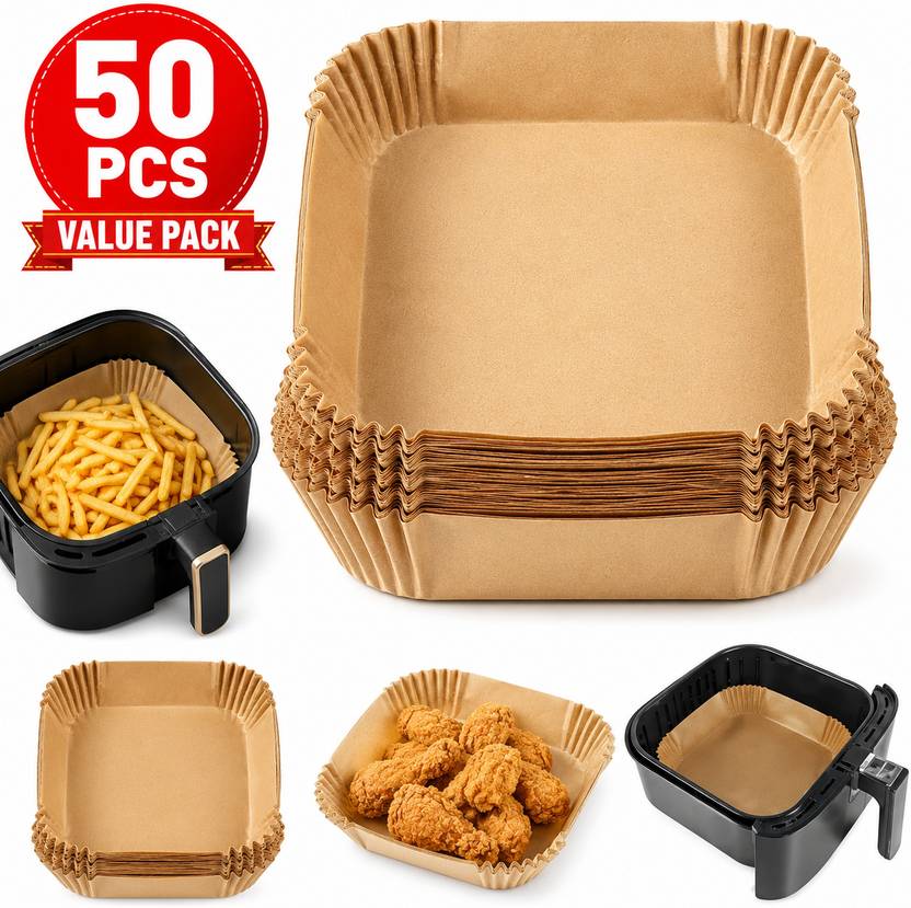AKAIAH Air Fryer Paper 50Pcs Airfryer Tray
