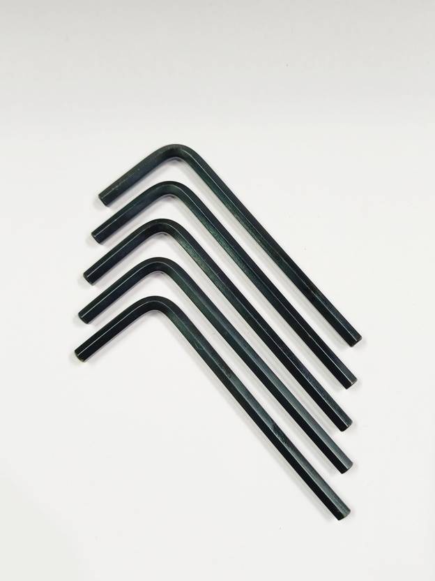 4MECH 3 mm L-Type Allen Key (Pack of 5) Allen Key Set