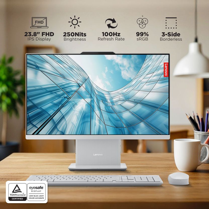 Lenovo IdeaCentre AIO Ryzen 5 8GB 512GB SSD - Image 3