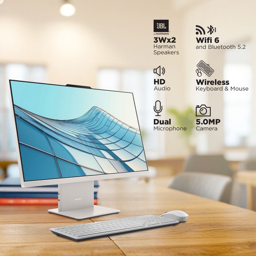 Lenovo IdeaCentre AIO Ryzen 5 8GB 512GB SSD - Image 4