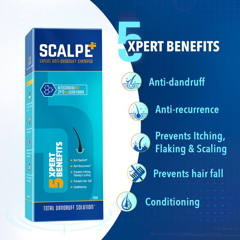 Scalpe Plus Anti Dandruff Shampoo 2 Pack of 2 · 75 ml (150 ml total) - Image 3
