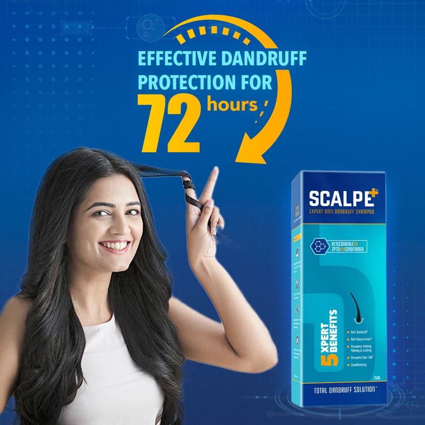 Scalpe Plus Anti Dandruff Shampoo 2 Pack of 2 · 75 ml (150 ml total) - Image 5