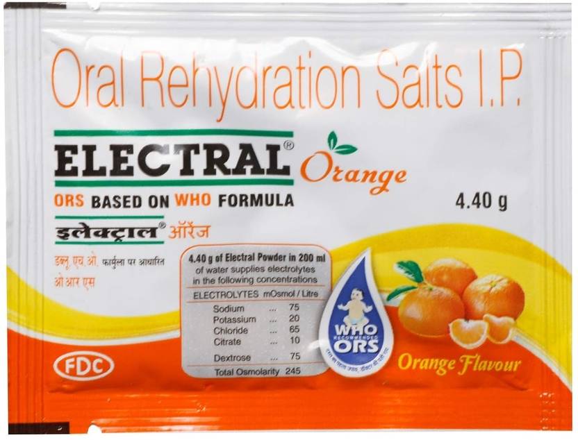 Electral Orange Flavour Sachet ( 4.40 g) Powder