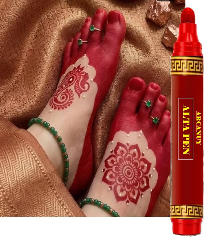 Arcanuy Red Waterproof Alta Pen for Festive Makeup Art Alta