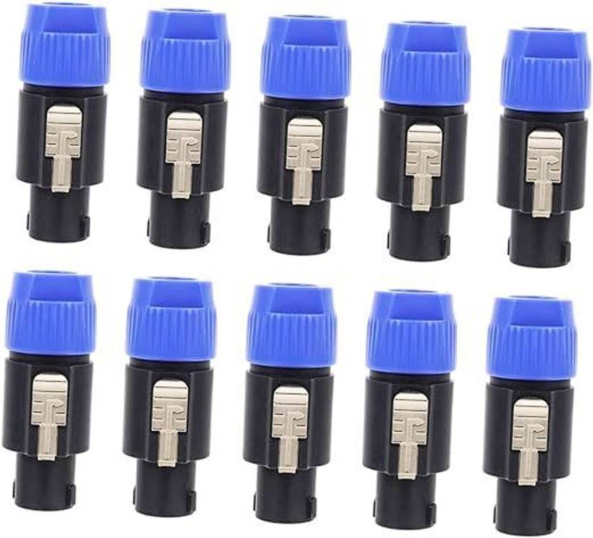 BALRAMA 10pc SpeakON Cable Connectors Inline Speaker 4 Pole Audio Plug
