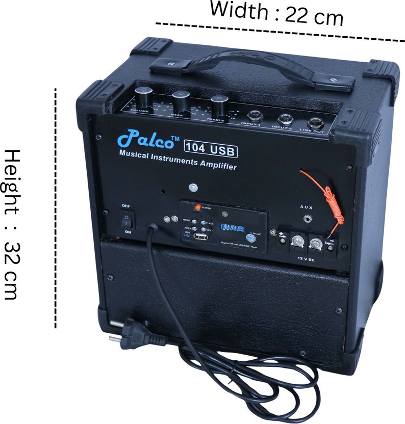 Palco PAL104-USB 25W AV Power Amplifier (Black) - Image 3
