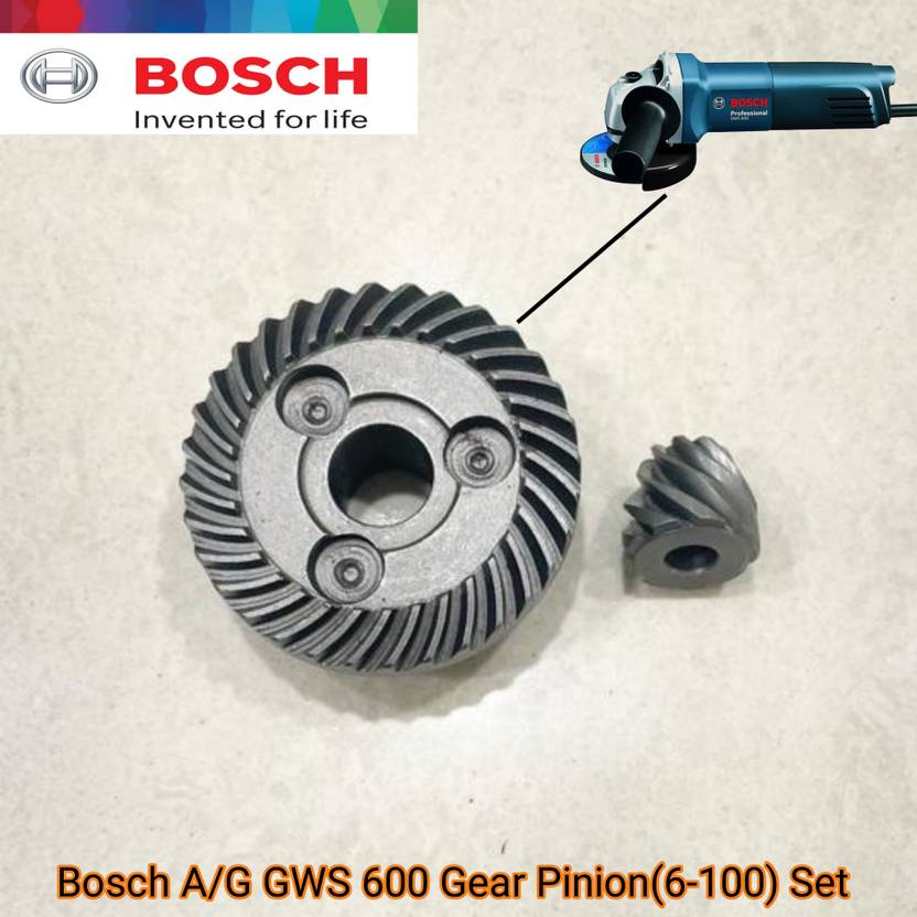 TMX Bosch 6100 Gear Pinion Set A/G GWS 600 Gear Set, Carbon Angle