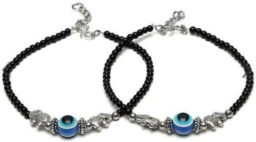 AGASTYA CREATIONS Pair of 2 Elephant Alloy Anklet