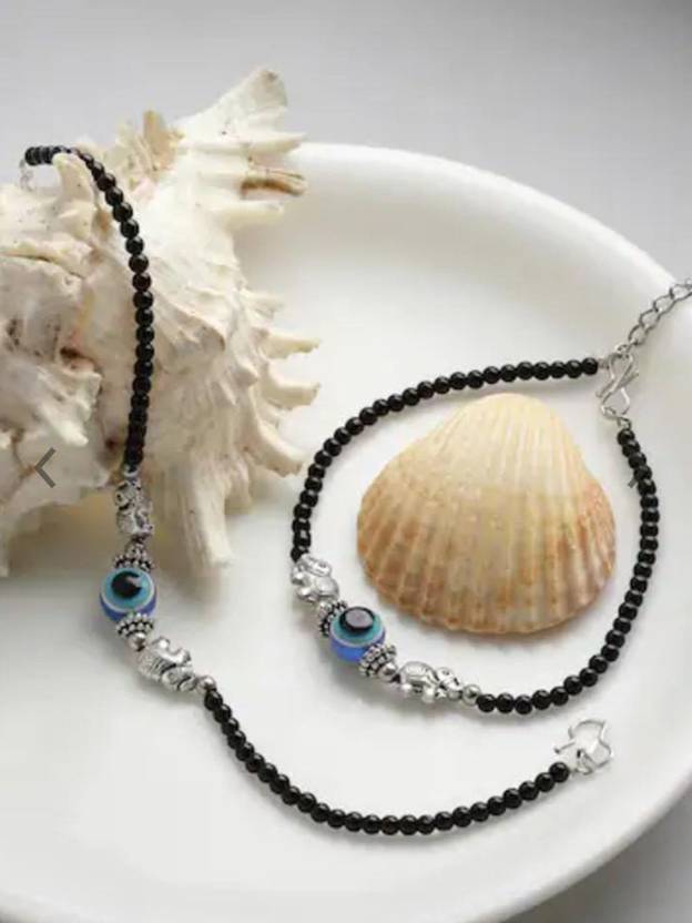 AGASTYA CREATIONS Evil Eye and Elephant Alloy Anklet