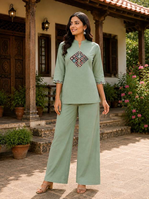 ASHVYA Top Palazzos Co-ords Set