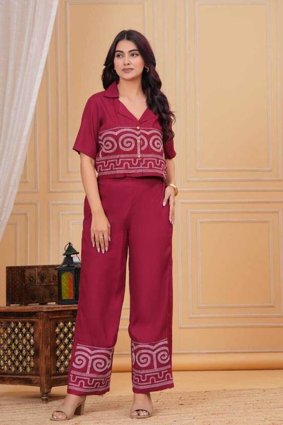 Babli fashion Top Palazzos Co-ords Set