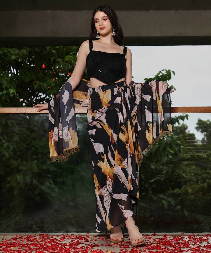 QISSA Top Skirt Co-ords Set