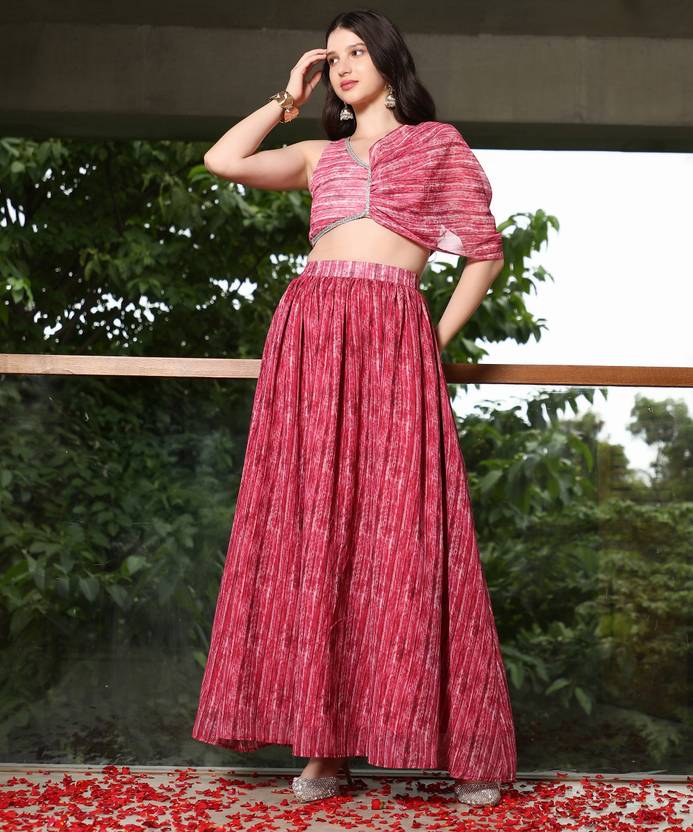 QISSA Top Skirt Co-ords Set