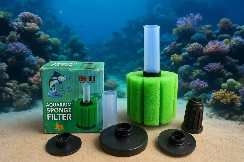 Blue Marlin BM-180 Neon Green Sponge Aquarium Filter