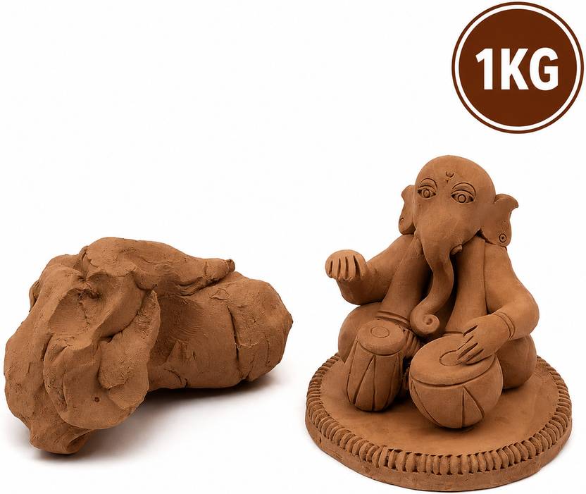 Clayva 1 KG Clay Mud for Pottery Sculpting and Craft Work Art Clay