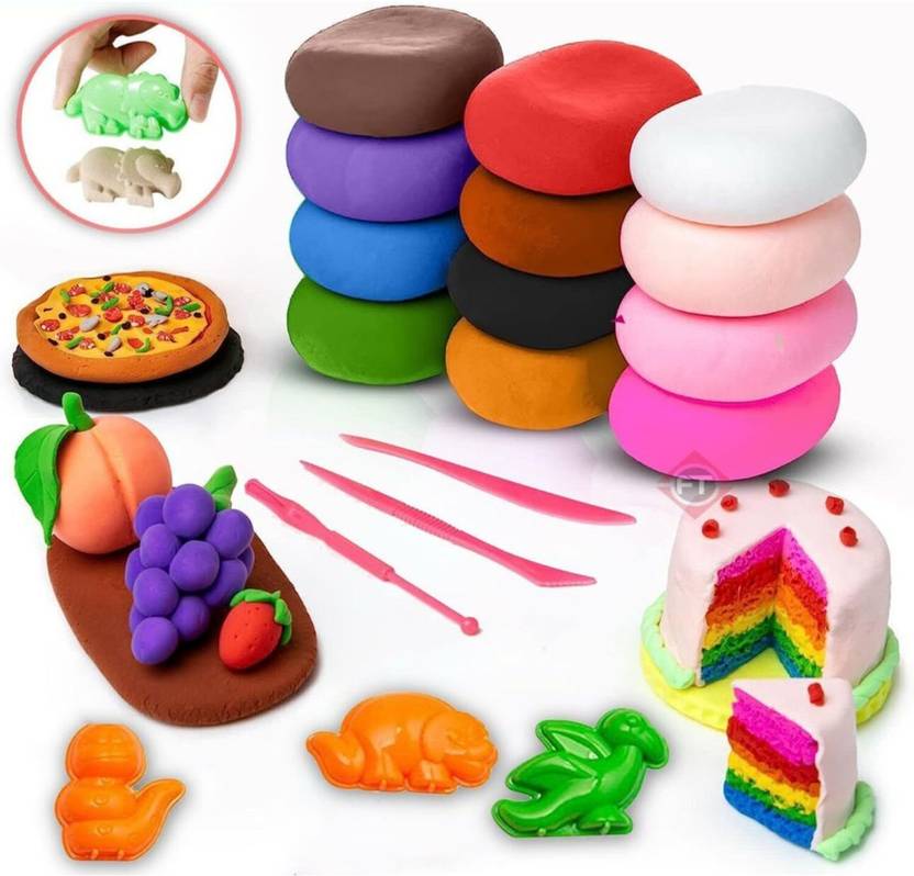 Crafty villa DIY Air Drying Modeling Plasticine Ultra Light Soft Modeling Magic Craft Kit