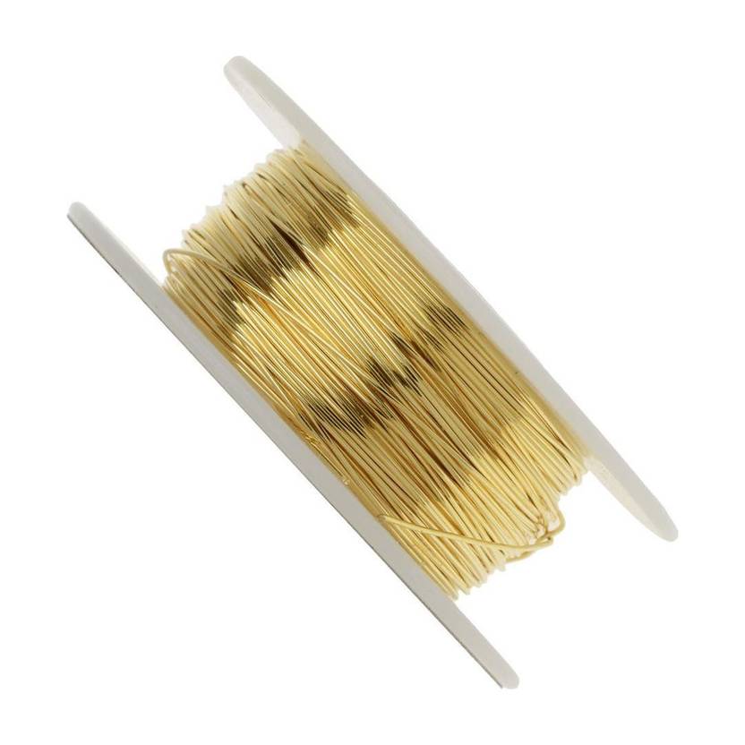 ALEAF 20 Meters Brass Wire 26 Gauge(0.46mm) For Craft, beading and Jewellery