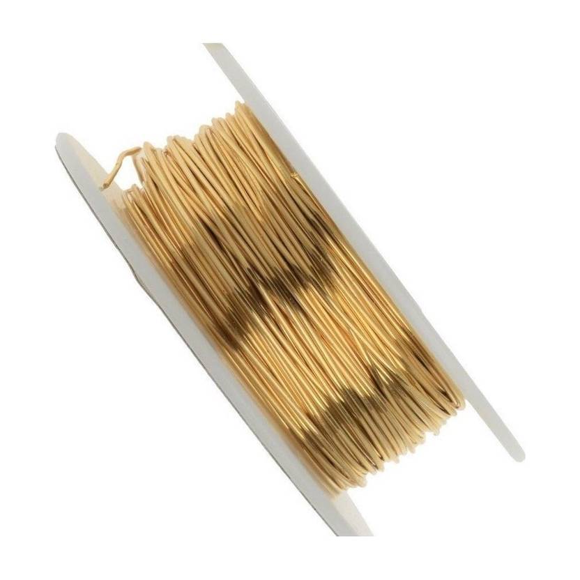 ALEAF 10 Meters Brass Wire 22 Gauge(0.72mm) For Craft, beading and Jewellery