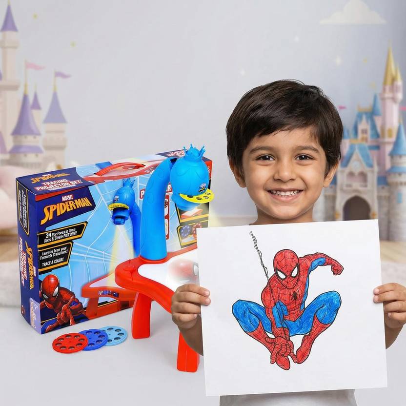 Spiderman Heroic Art Studio Projection Drawing Desk