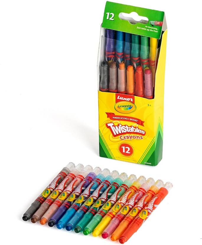 CRAYOLA Luxor Twistable Mini Crayons 12 Shades