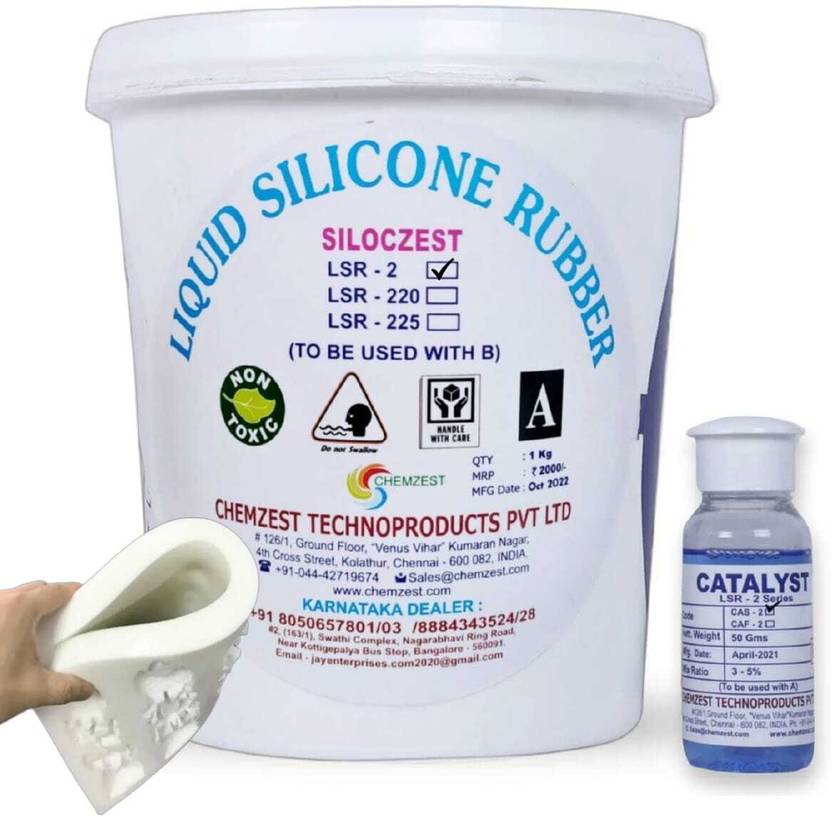 SILOCZEST Liquid Silicone Rubber LSR-2 Slow 15 Shore 1kg Silicone Mold ...