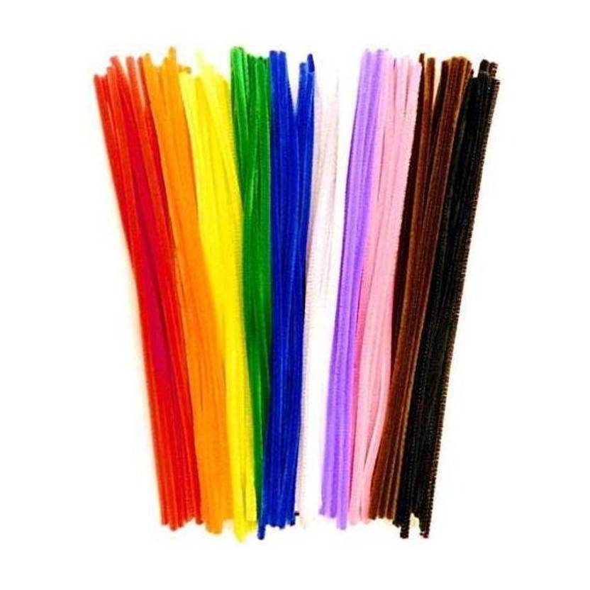 Batricher Pipe Cleaner 12 inch 100pcs for Hobby Craft, Scrapbooking, DIY & more