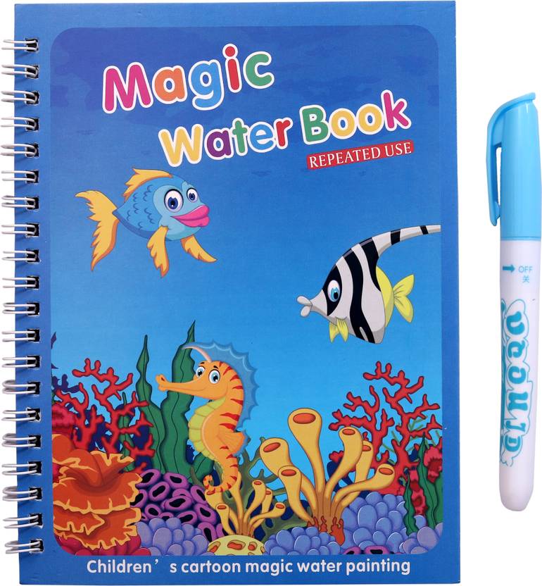 Flipkart.com | NidraNari Magic Water Coloring-Book, Magic Water Drawing ...
