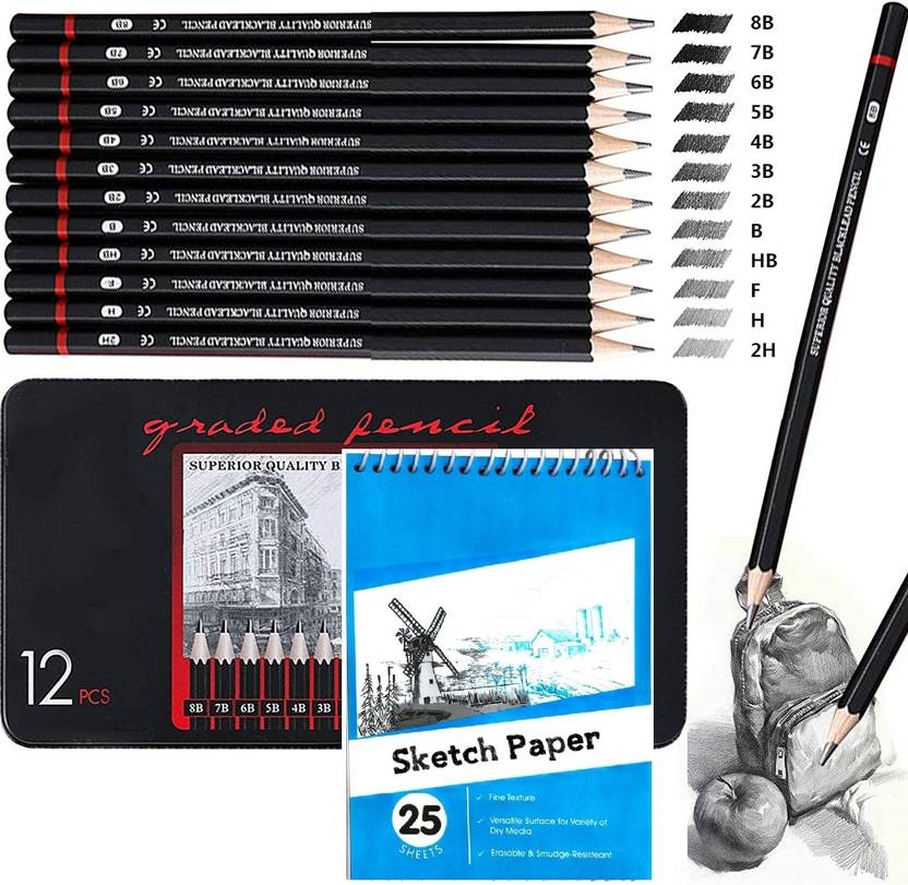 Corslet 12 Pc Sketch Pencil Drawing Sketching Pencil Art