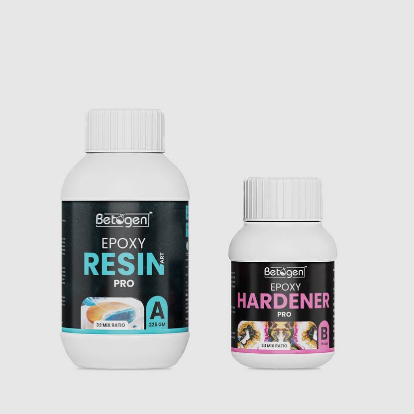 Betogen Epoxy Resin 3 : 1 Ratio Resin and Hardener 300 gm set Art and Craft