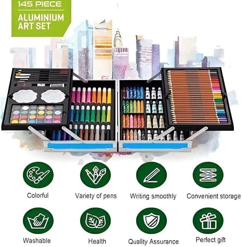 zontic 145pcs Art Kit Set Unicorn Drawing & Painting Pack of 145 - Image 2