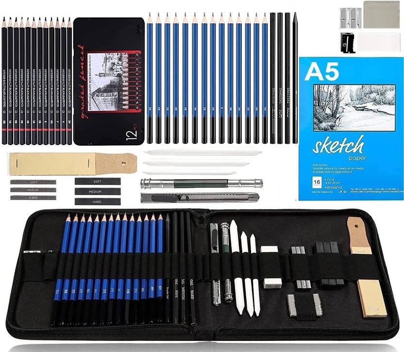 Corslet Sketch Pencil Set 47 Pc Drawing Sketching Pencil