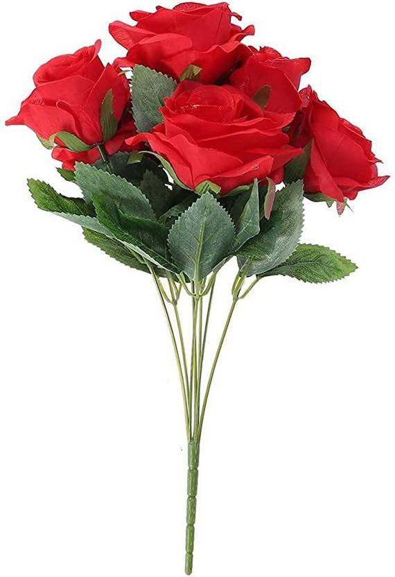 Daissy Raise Daissy Raise Flowers Silk Flowers Artificial 7 Heads Rose