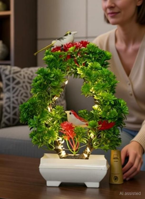 MODO Artificial Bonsai Tree with Sparrow - Image 3