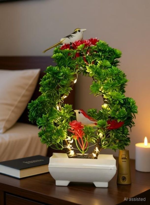 MODO Artificial Bonsai Tree with Sparrow - Image 4
