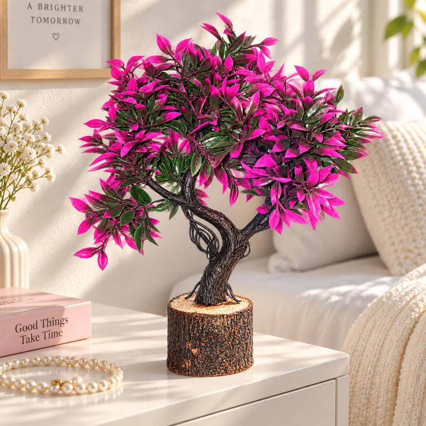 BLOSMOS Pink Bonsai Tree Bonsai Artificial Plant