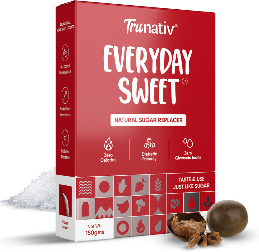 TruNativ Everyday Sweet, 1:1 Monk Fruit Juice Powder, Sugar