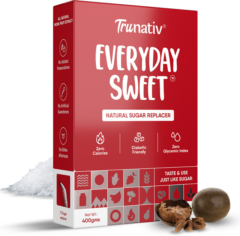 TruNativ Everyday Sweet, 1:1 Monk Fruit Juice Powder, Sugar