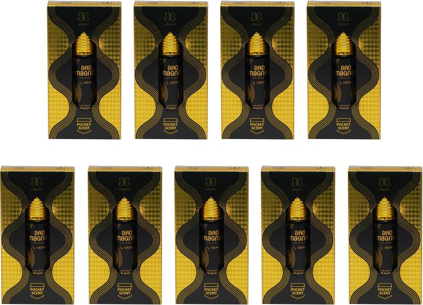 AROCHEM AROME ARO MAGNET Attar Long Lasting Fragrance No Alcohol Perfume 6ML (Pack of 9) Floral Attar