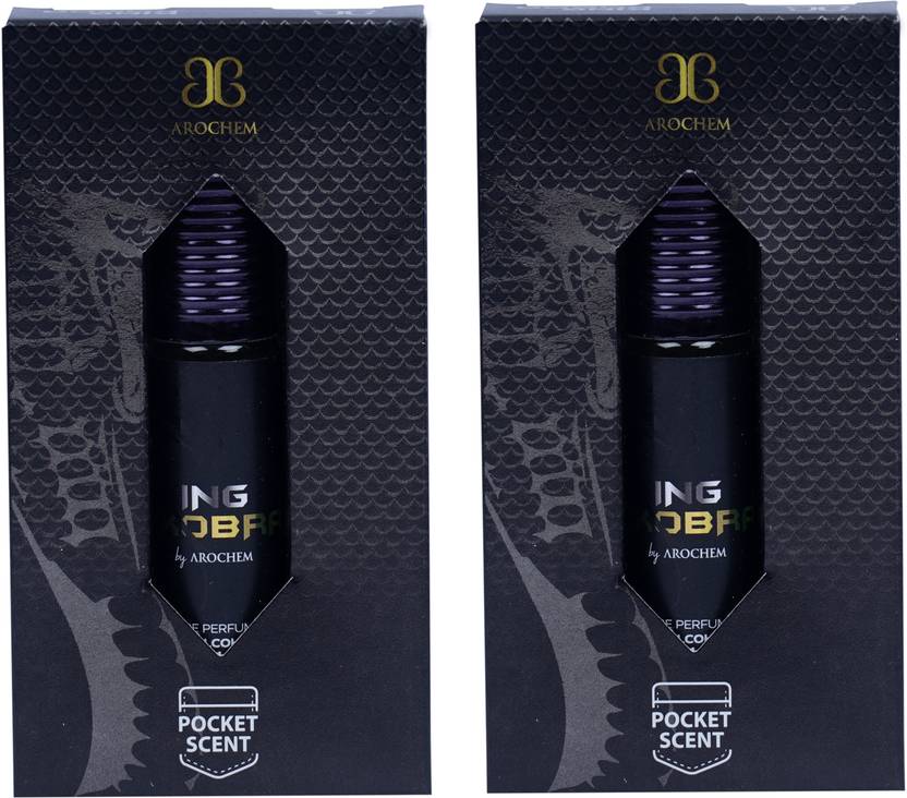 AROCHEM King Kobra Attar Long Lasting Fragrance No Alcohol Pure Perfume 6ML (Pack of 2) Herbal Attar