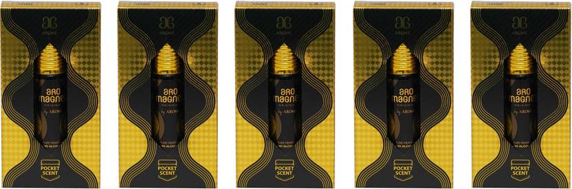 AROCHEM AROME ARO MAGNET Attar Long Lasting Fragrance No Alcohol Perfume 6ML (Pack of 5) Floral Attar