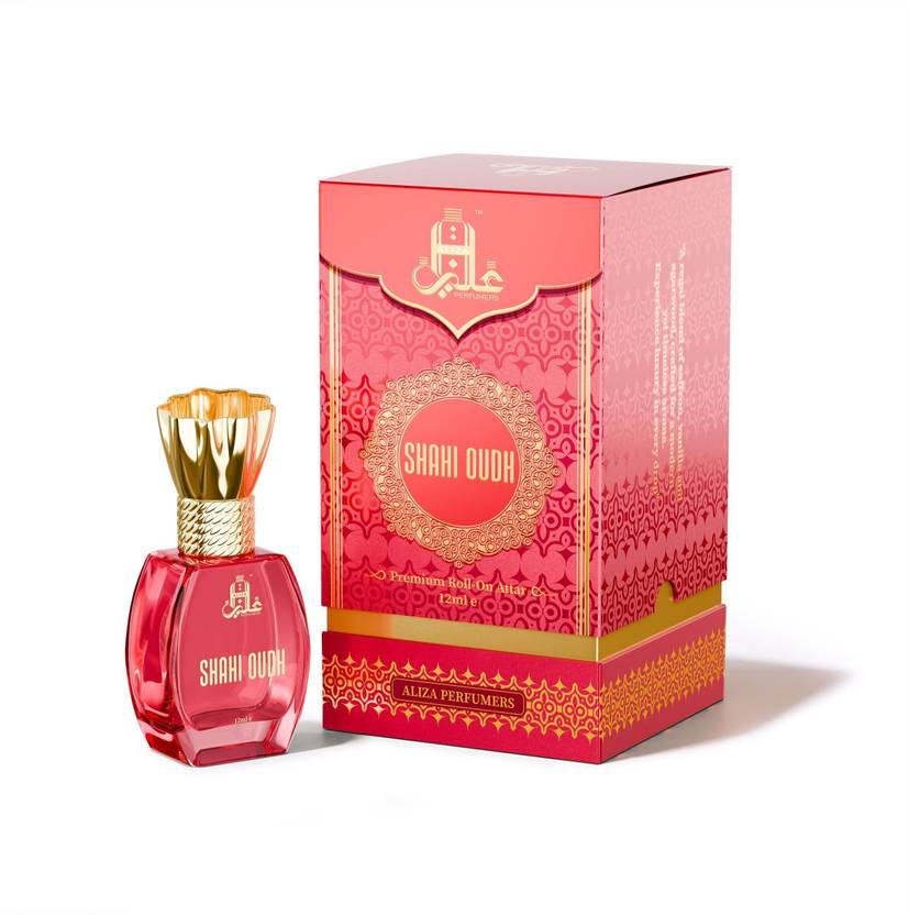 Aliza Perfumers Shahi Oudh Attar for Men & Women | Non Alcoholic Long Lasting Roll On | 12 ML Floral Attar