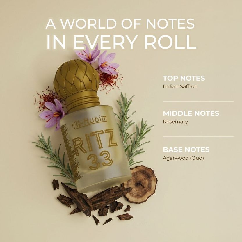 Al-Nuaim Ritz 33 Attar Modern Scent Oil - Image 4
