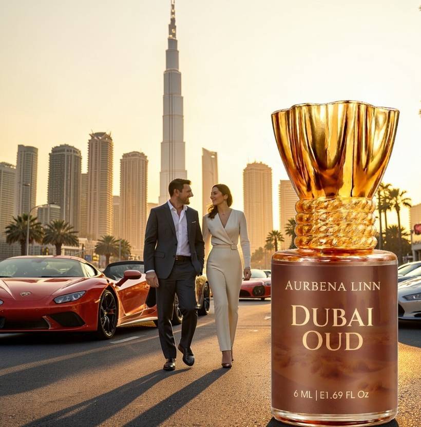 Aurbena Linn DUBAI OUD|Woody Fragrance|Non-Alcoholic|Long Lasting Attar0.26 Floral Attar