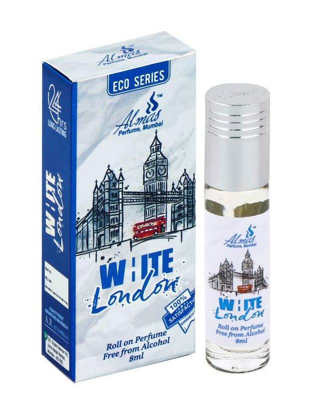 Almas ORIGINAL (WHITE LONDON) GREAT FRAGRANCE LONG-LASTING (UNISEX) 8ML Floral Attar