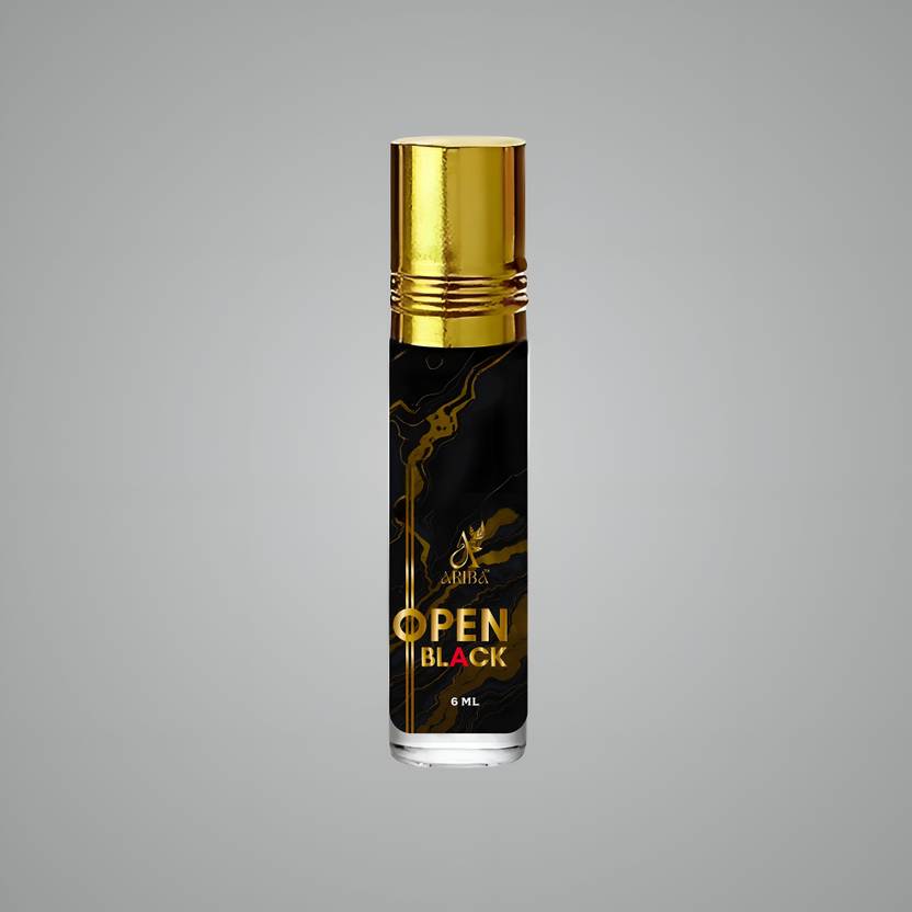 Ariba OPEN BLACK 6ML Great Fragrance Long-Lasting (Unisex) Floral Attar