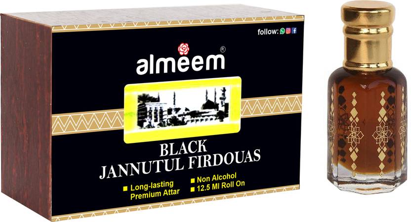 Almeem Black Jannatul Firdouas Floral Attar