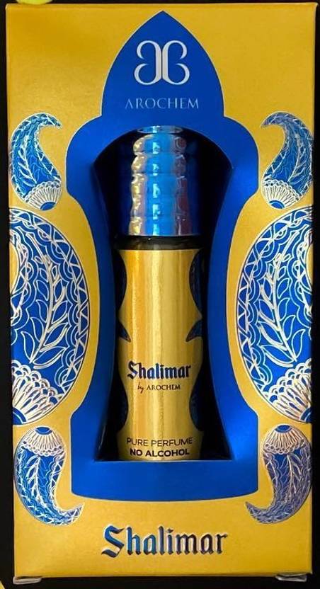 AROCHEM SHALIMAR Attar Long Lasting Fragrance No Alcohol Pure Perfume 6ML (Pack of 1) Herbal Attar