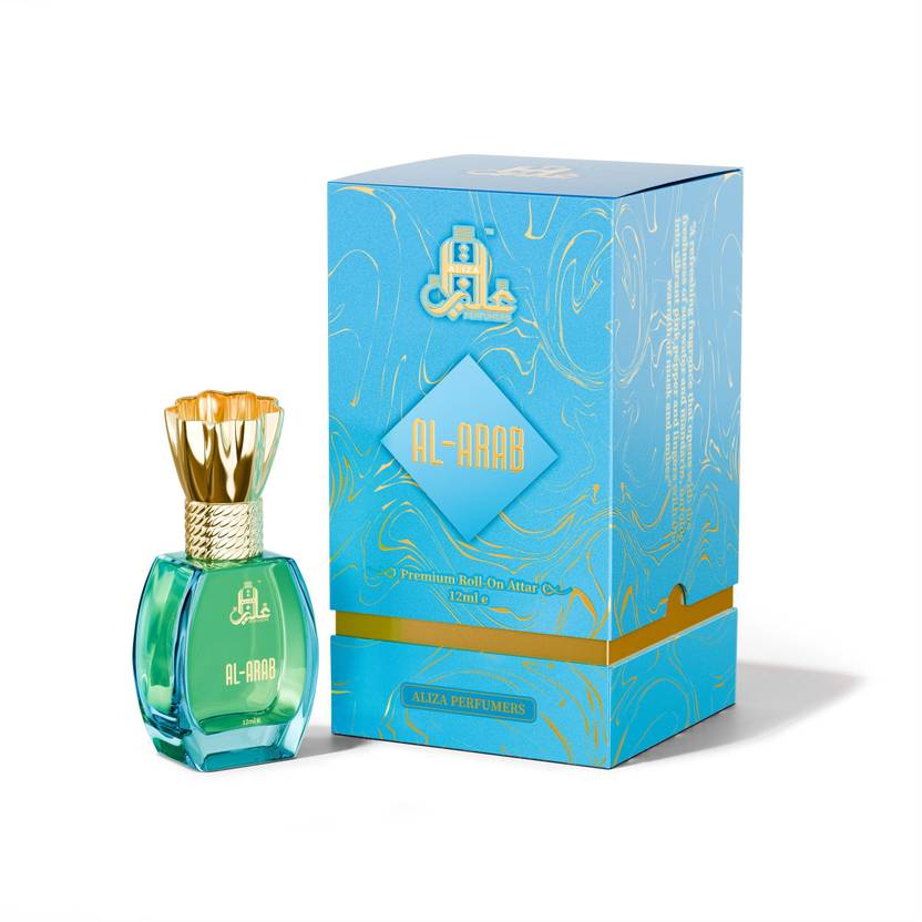 Aliza Perfumers Al-Arab Attar for Men & Women | Non Alcoholic Long Lasting Roll On Attar | 12 ML Floral Attar